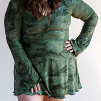 Mini Slip Dress *with Sleeves* 'Hand-Dyed'