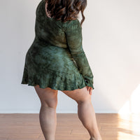 Mini Slip Dress *with Sleeves* 'Hand-Dyed'