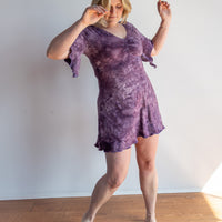 Mini Slip Dress *with Sleeves* 'Hand-Dyed'