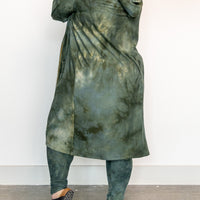 Hooded Cardigan 'Hand-Dyed'