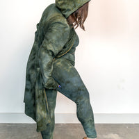 Hooded Cardigan 'Hand-Dyed'