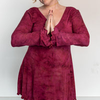 Slip Dress *with Sleeves* 'Hand-Dyed'
