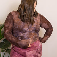 Scoop-neck Crop 'Hand-Dyed' Cozy