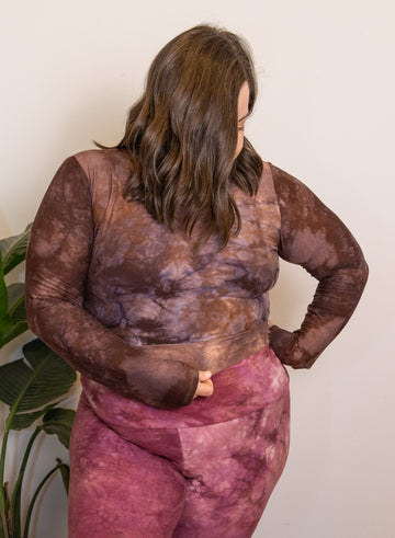 Scoop-neck Crop 'Hand-Dyed'