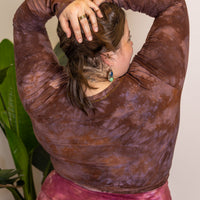 Scoop-neck Crop 'Hand-Dyed' Cozy