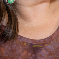 Scoop-neck Crop 'Hand-Dyed' Cozy