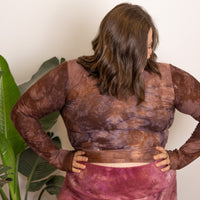 Scoop-neck Crop 'Hand-Dyed' Cozy