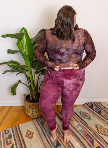 Scoop-neck Crop 'Hand-Dyed' Cozy