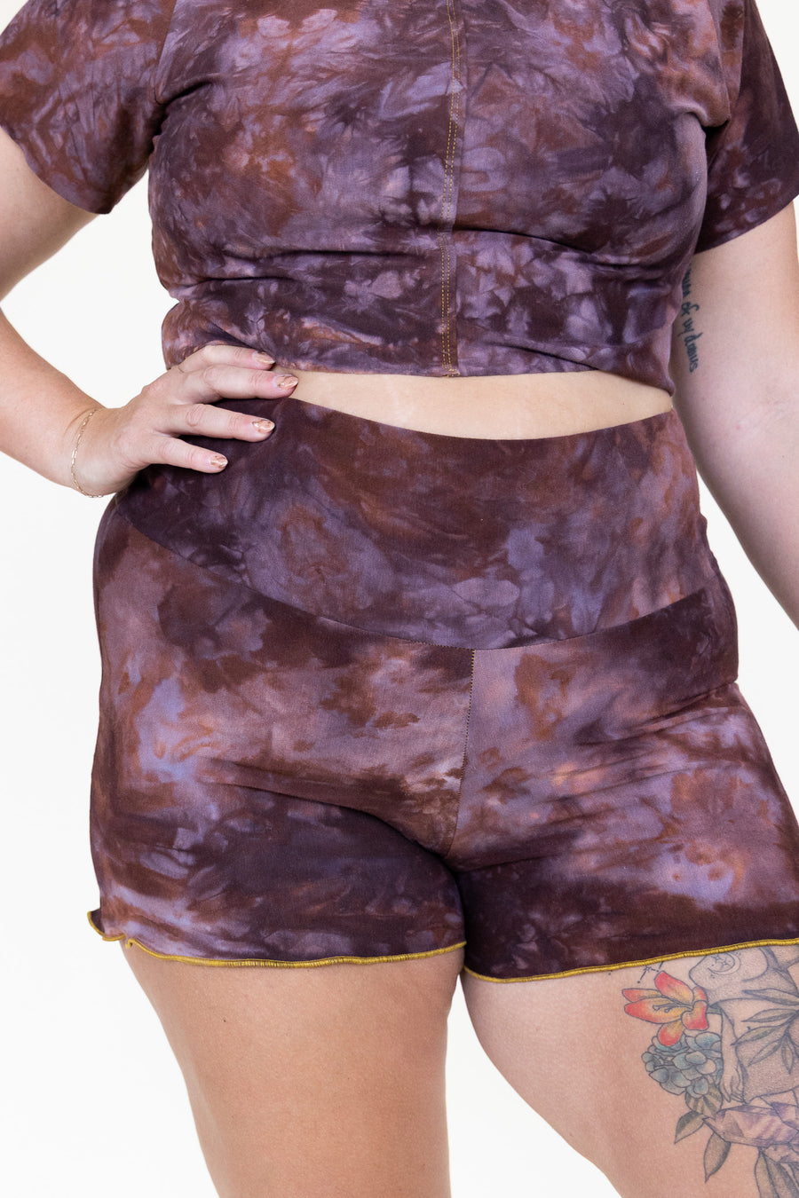 Ruffled Shorties 'Hand-Dyed'