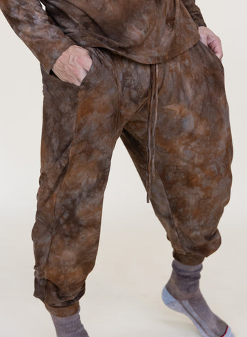 Drawstring Joggers 'Hand-Dyed' Fleece
