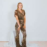 Wanderess Wrap-Top *Flutter Sleeve* 'Hand-Dyed'