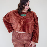 Mila Crop Top 'Hand-Dyed' Cozy