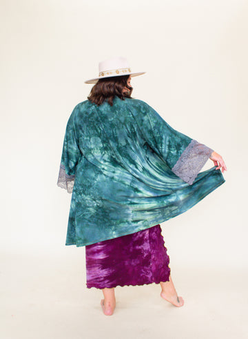 Lace Muse Duster 'Dusty Teal'