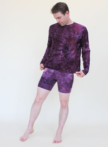 Long Sleeve Crewneck 'Hand-Dyed' Fleece