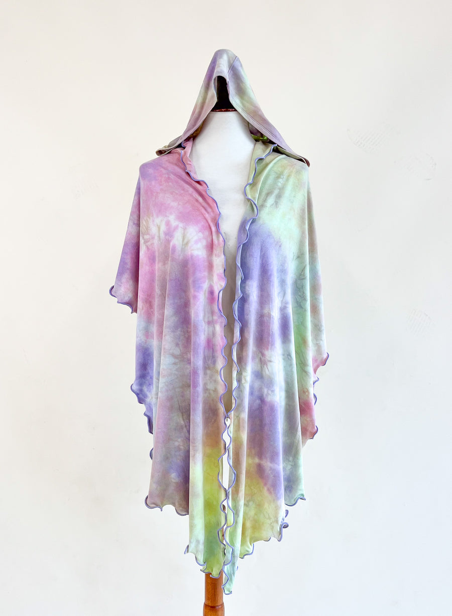 'Iridescence' Mystic Hooded Shawl