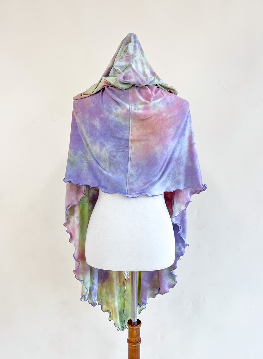 'Iridescence' Mystic Hooded Shawl