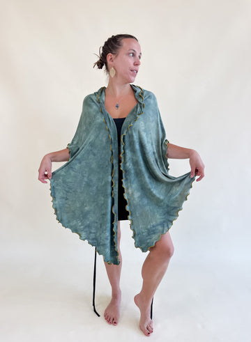 Mystic Hooded Shawl 'Aventurine'