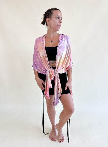 Mystic Hooded Shawl 'Southern Sunset'