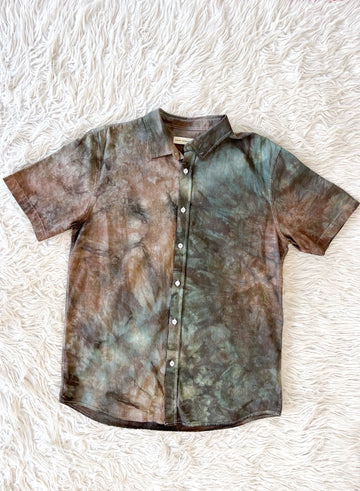 'Druzy Chrysocolla' Button Down Shirt