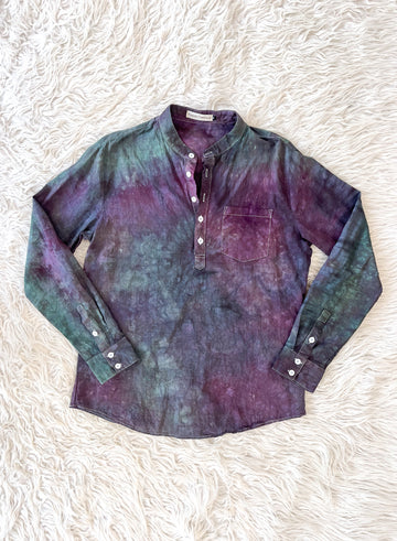 Long Sleeve Linen Shirt 'Fluorite'