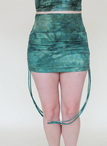 'Aventurine' Cinch Mini Skirt