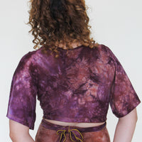 'Rhodolite' Butterfly Sleeve Wanderess Wrap-Top