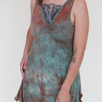 'Druzy Chrysocolla' Slip Dress