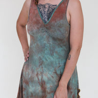 'Druzy Chrysocolla' Slip Dress