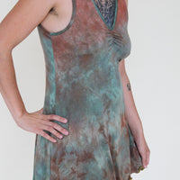 'Druzy Chrysocolla' Slip Dress