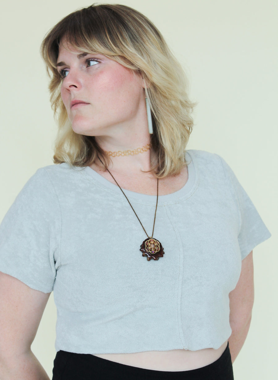 Gemini Crop (Solid Baby Loop Terry)