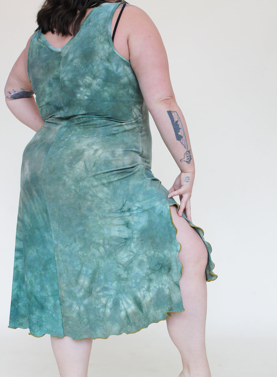 'Aventurine' Midi Slip Dress