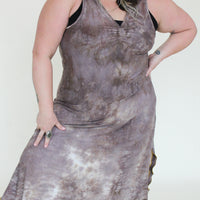 Midi Slip Dress *Sleeveless* 'Hand-Dyed'