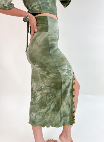 Mermaid Midi Skirt 'Sage'