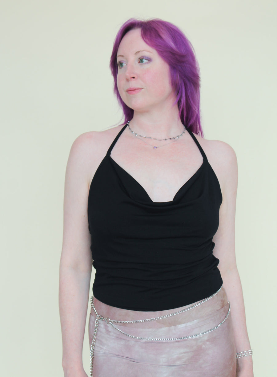 Ayla Halter Top 'Black'