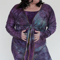 'Fluorite' Long Sleeve Wanderess Wrap-Top