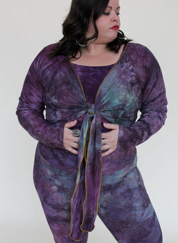 'Fluorite' Long Sleeve Wanderess Wrap-Top