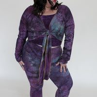 'Fluorite' Long Sleeve Wanderess Wrap-Top