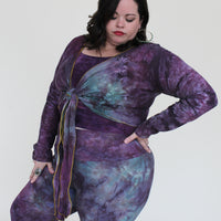 'Fluorite' Long Sleeve Wanderess Wrap-Top