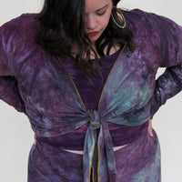 'Fluorite' Long Sleeve Wanderess Wrap-Top