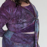 'Fluorite' Long Sleeve Wanderess Wrap-Top