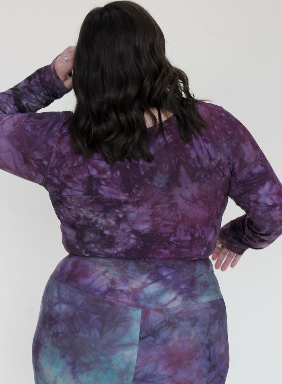 'Fluorite' Long Sleeve Wanderess Wrap-Top