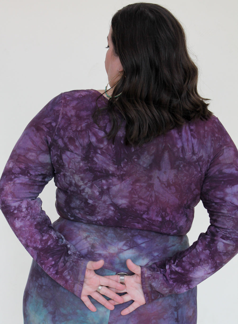 'Fluorite' Long Sleeve Wanderess Wrap-Top