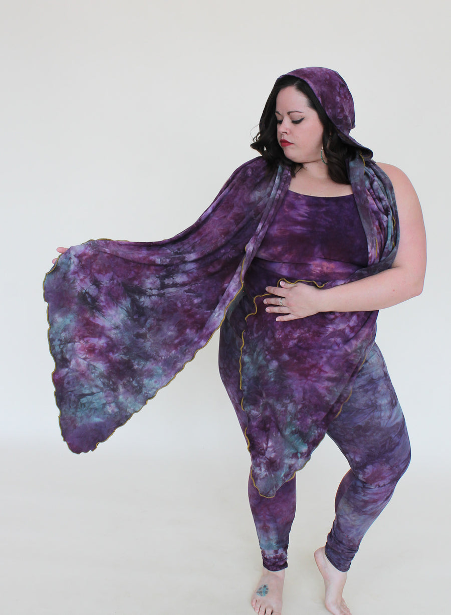 'Fluorite' Mystic Hooded Shawl