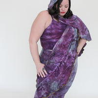 'Fluorite' Mystic Hooded Shawl