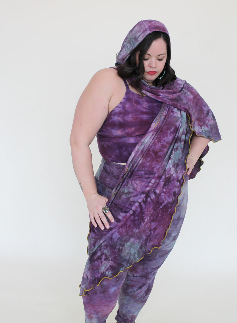 'Fluorite' Mystic Hooded Shawl