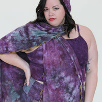 'Fluorite' Mystic Hooded Shawl