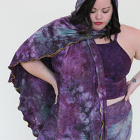 'Fluorite' Mystic Hooded Shawl