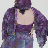 'Fluorite' Mystic Hooded Shawl