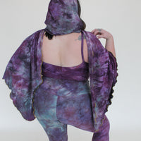 'Fluorite' Mystic Hooded Shawl