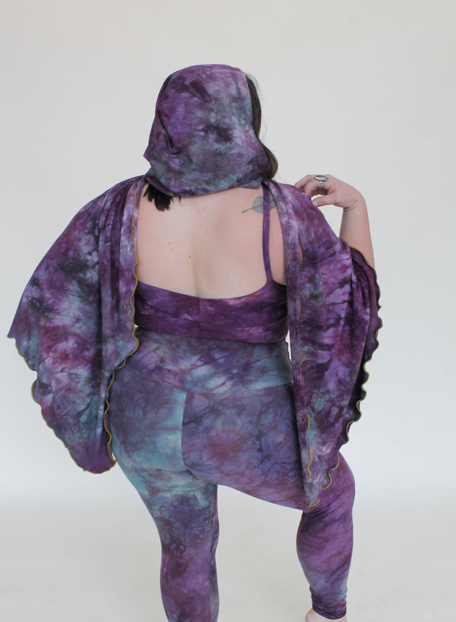 'Fluorite' Mystic Hooded Shawl